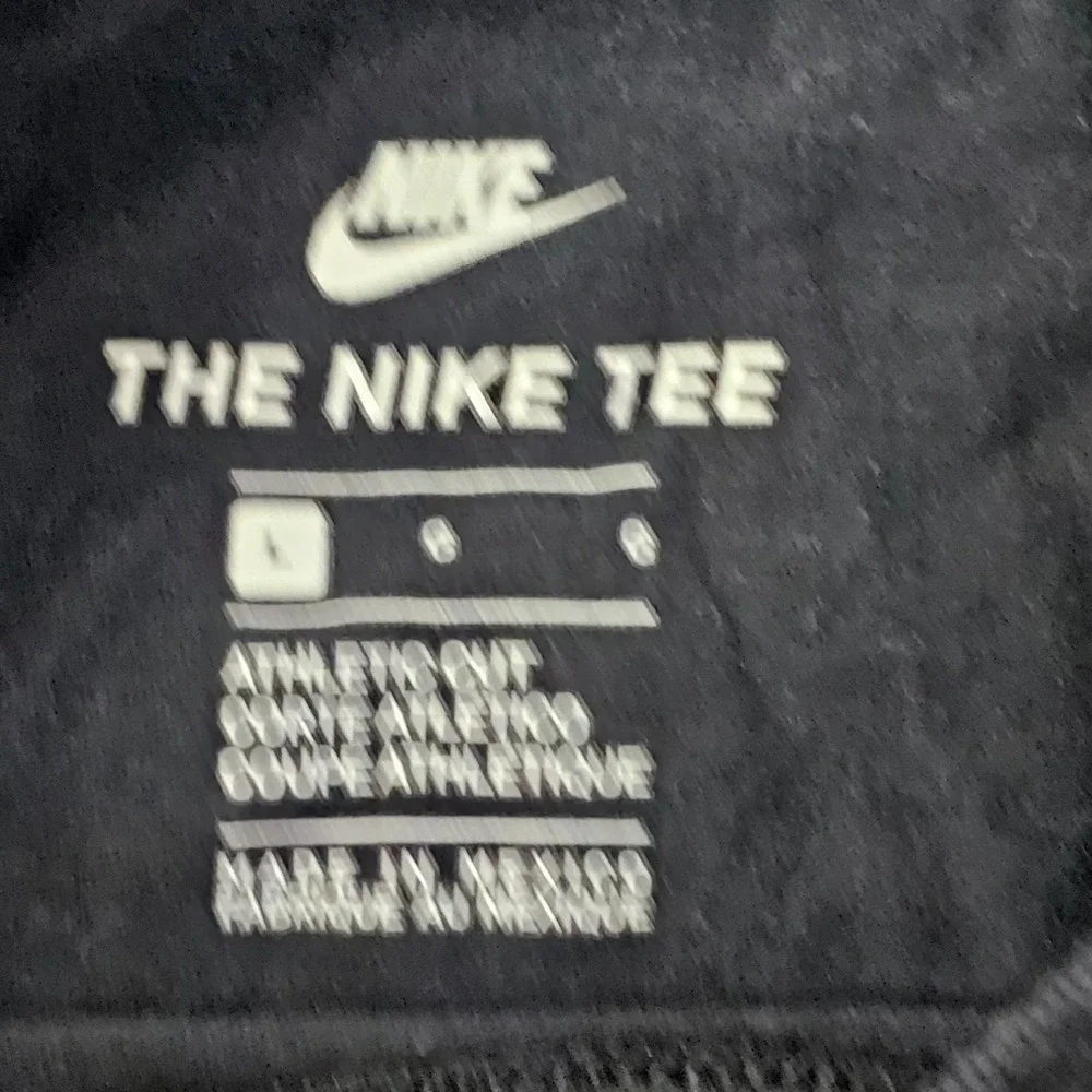 Nike Logo Black Short Sleeve Athletic Cut T-Shirt Men's L